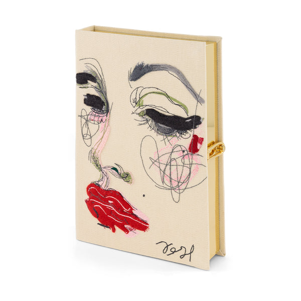 Olympia Le Tan Red Lips Face