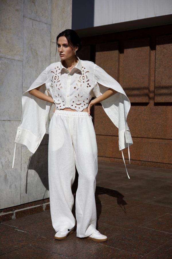 Omelia FROST FLOWERS TROUSERS 06