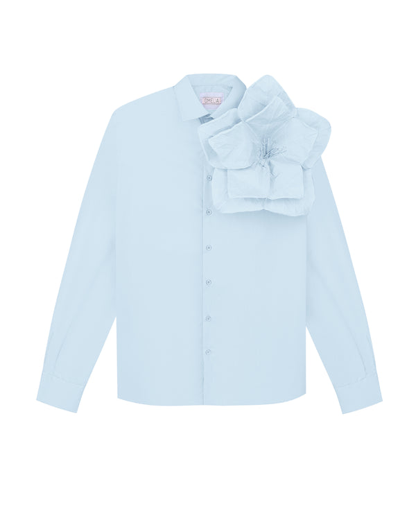 omelia SHIRT WITH A FLOWER 09BL
