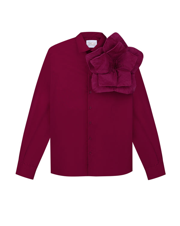 omelia SHIRT WITH A FLOWER 09BU