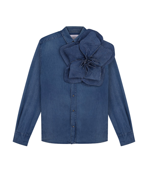 Omelia SHIRT WITH A FLOWER 09DD