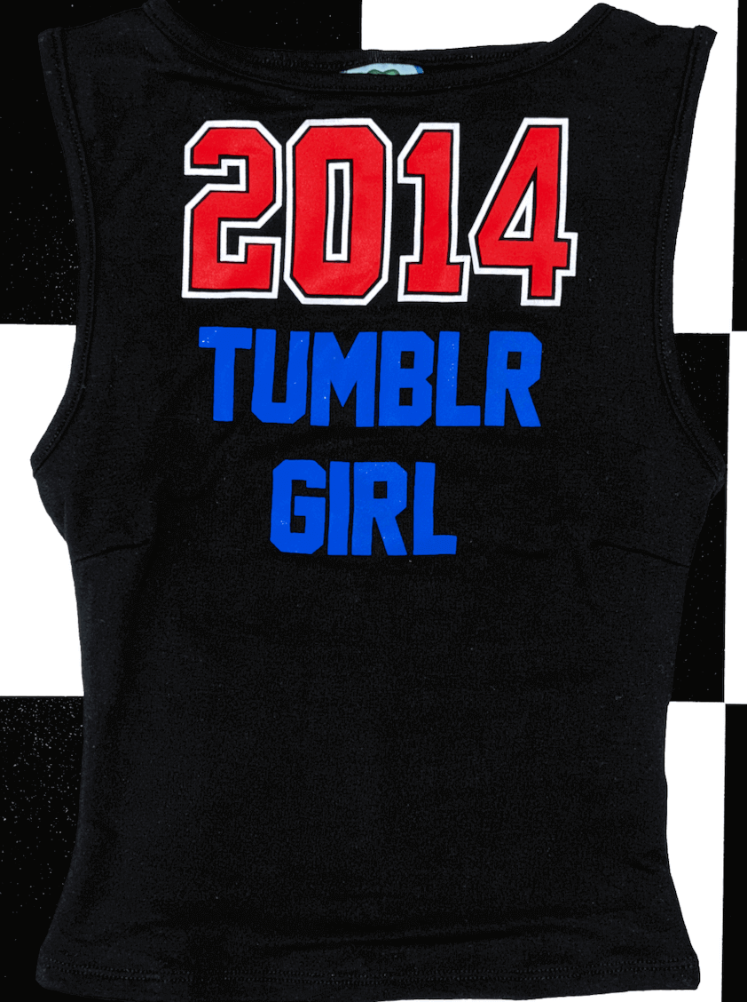 o'mighty 2014 TUMBLR GIRL FITTED TANK IN BLACK