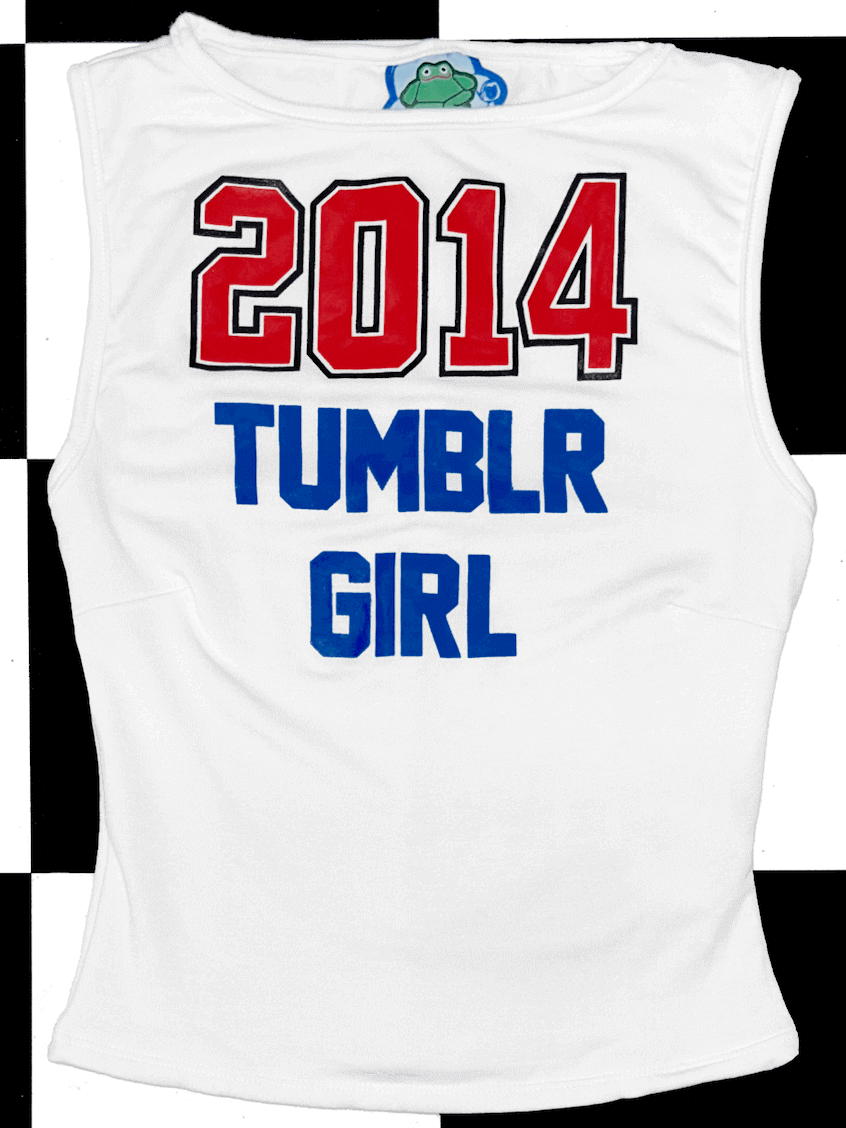 o'mighty 2014 TUMBLR GIRL FITTED TANK IN WHITE