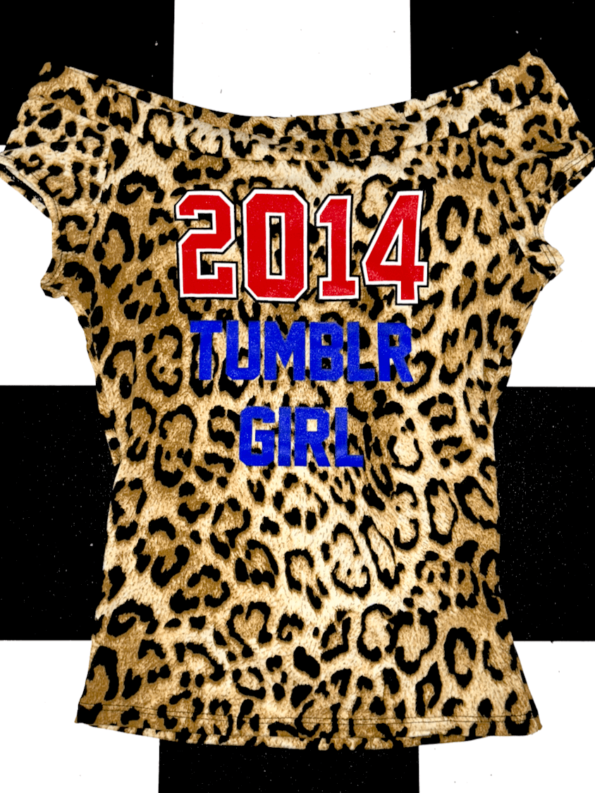 o'mighty 2014 TUMBLR GIRL LEOPARD TOP