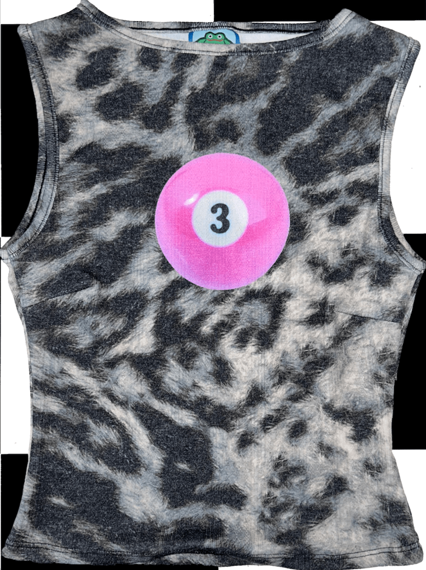 o'mighty 3BALL LEOPARD POINTELLE TANK