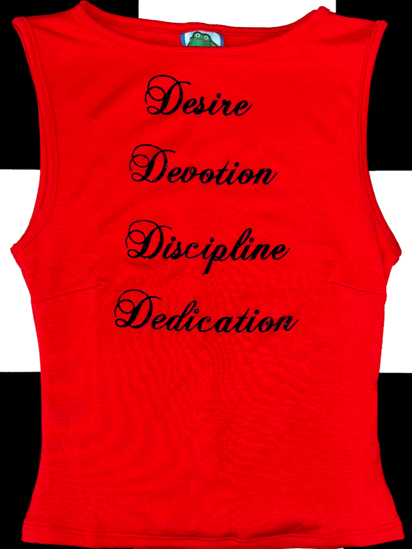 o'mighty 4D FITTED TANK IN RED