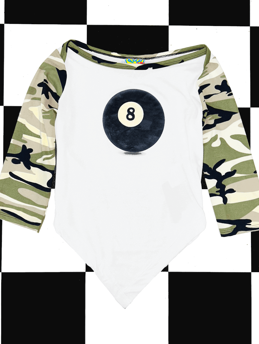 o'mighty 8BALL CAMO TOP