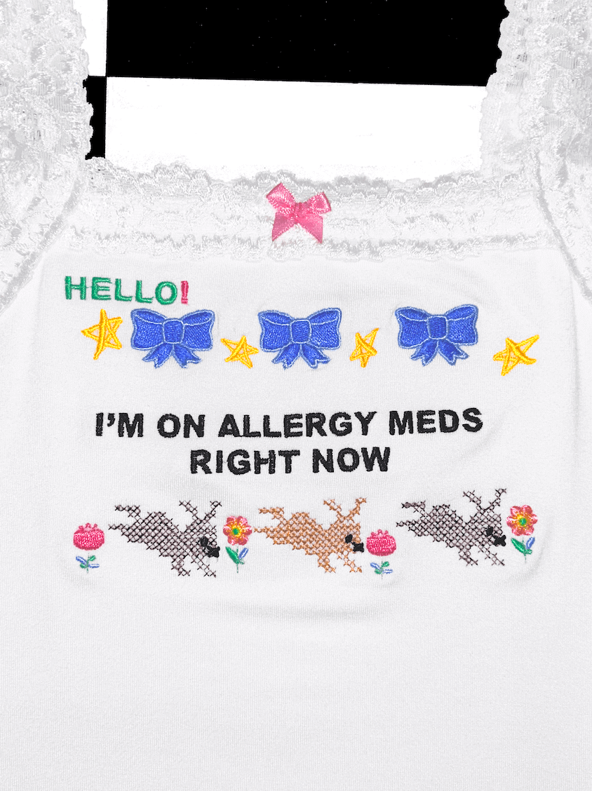 o'mighty ALLERGY MEDS LACE CAMI