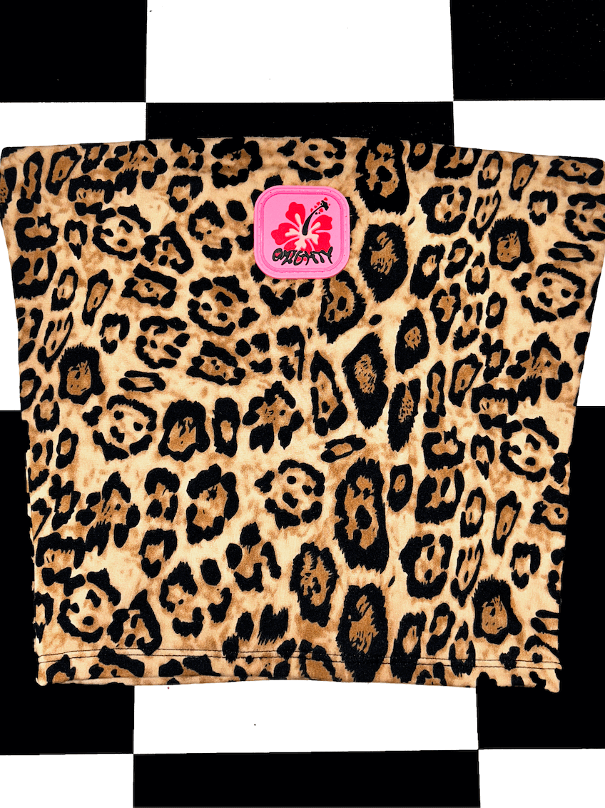 o'mighty ALOHA BOOB TUBE IN BIG LEOPARD