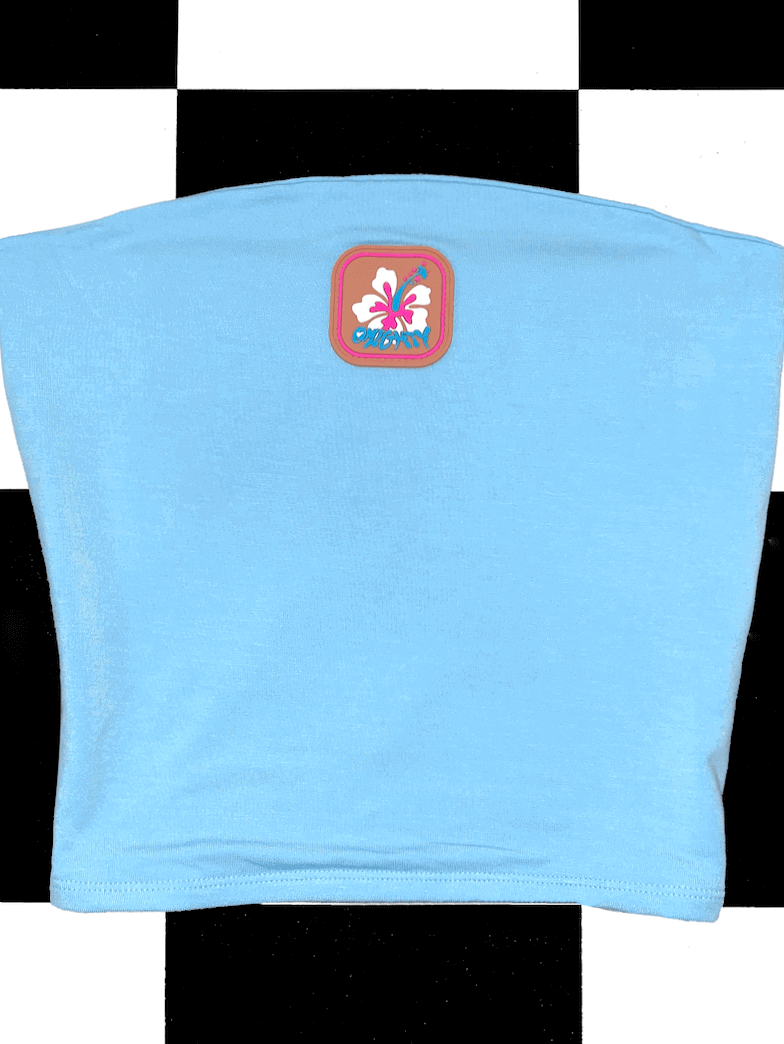 o'mighty ALOHA BOOB TUBE IN BLUE