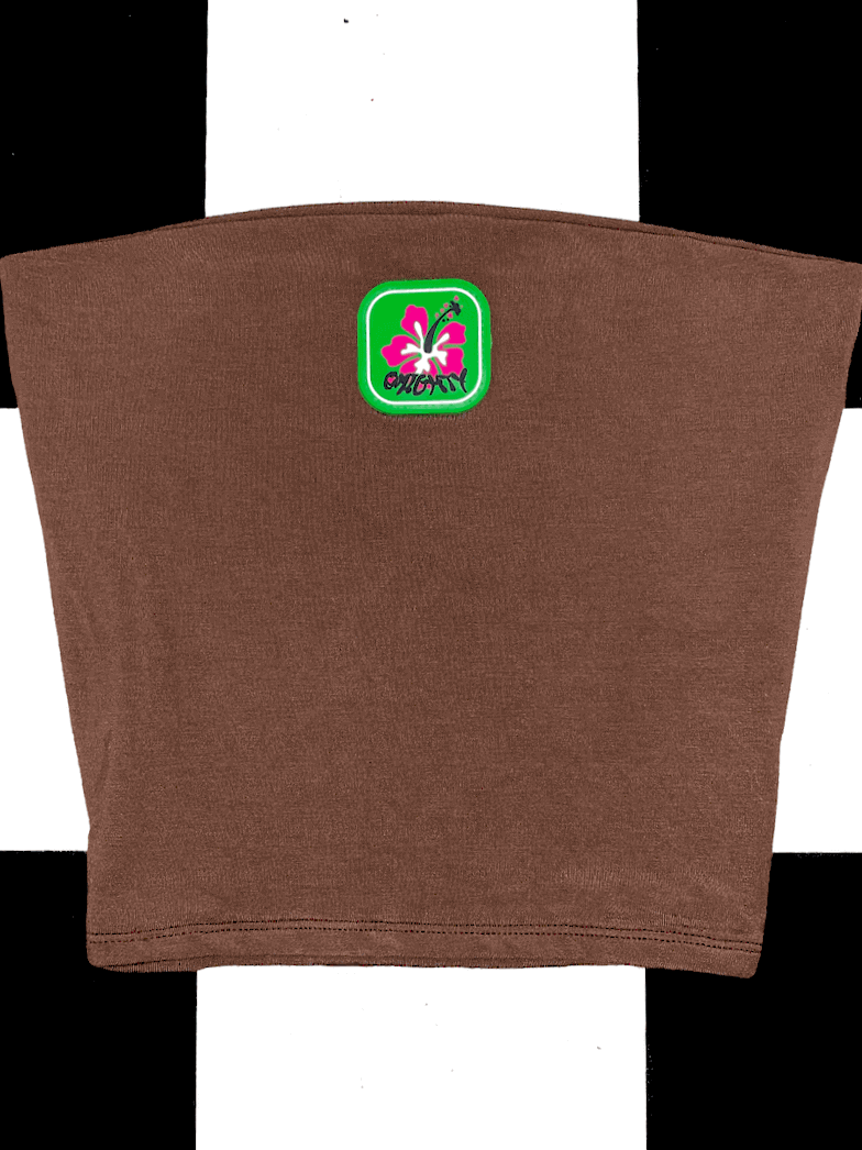 o'mighty ALOHA BOOB TUBE IN COFFEE