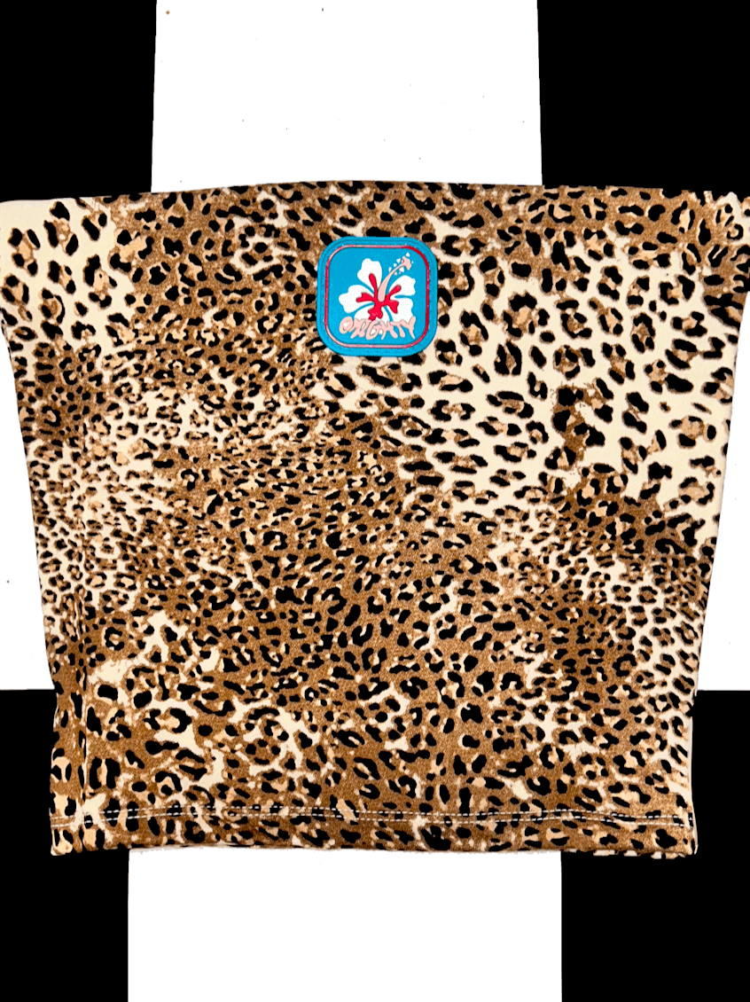 o'mighty ALOHA BOOB TUBE IN SMALL LEOPARD
