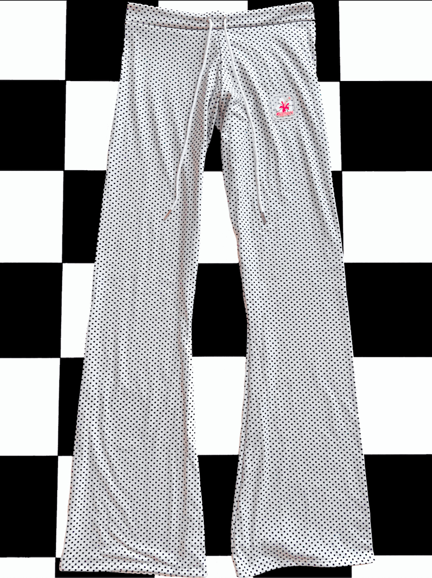 o'mighty ALOHA PANT IN WHITE POLKA