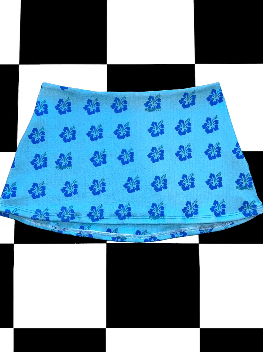 o'mighty ALOHA POINTELLE SKIRT IN BLUE