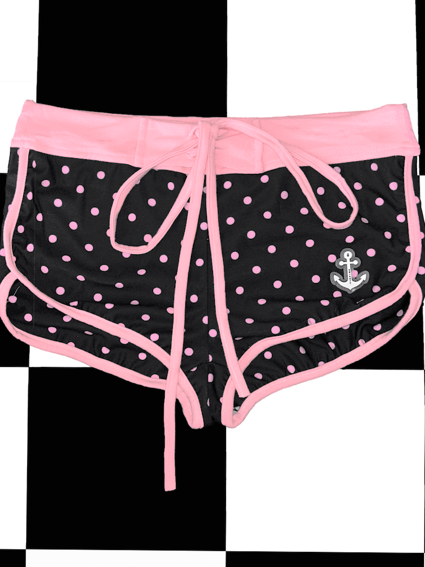 o'mighty ANCHOR POLKA SHORT IN BLACK