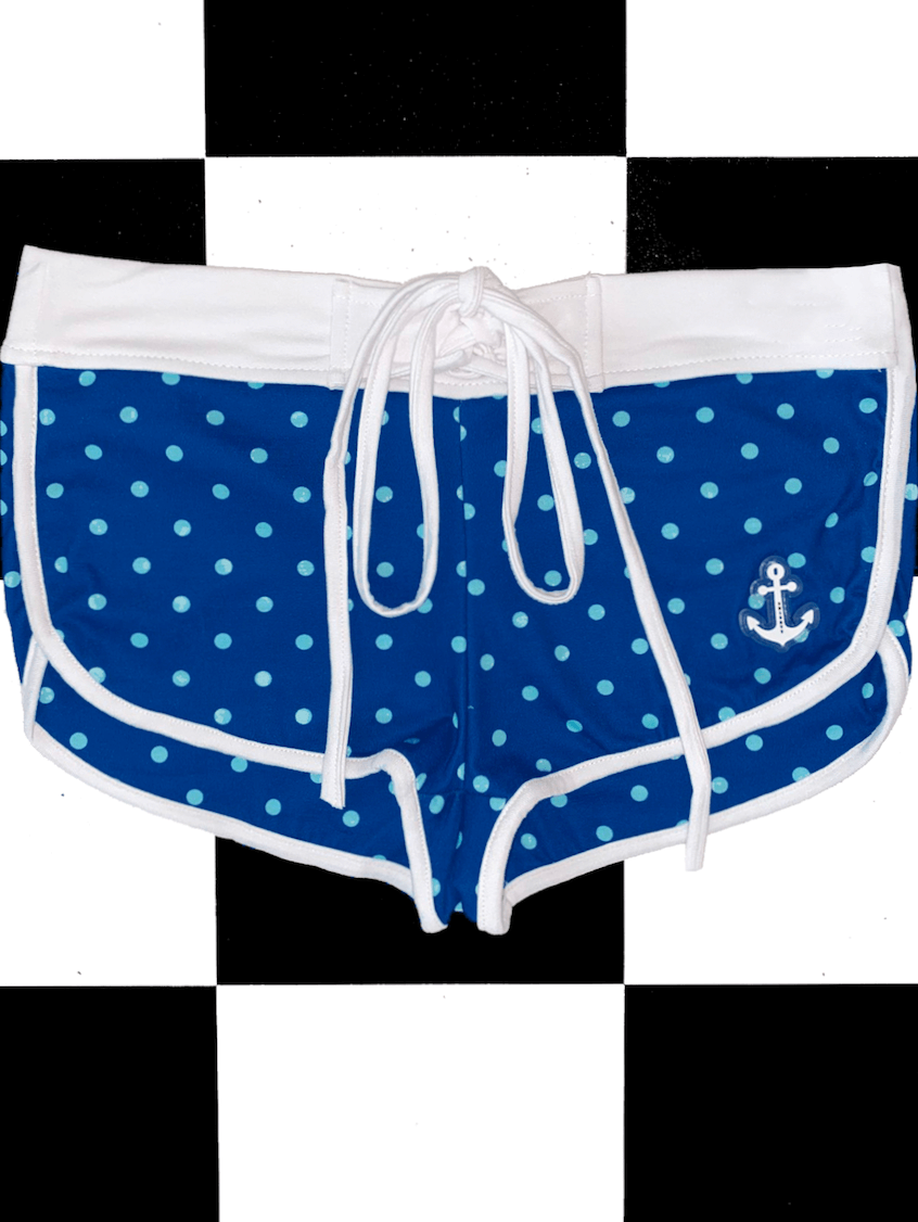 o'mighty ANCHOR POLKA SHORT IN BLUE
