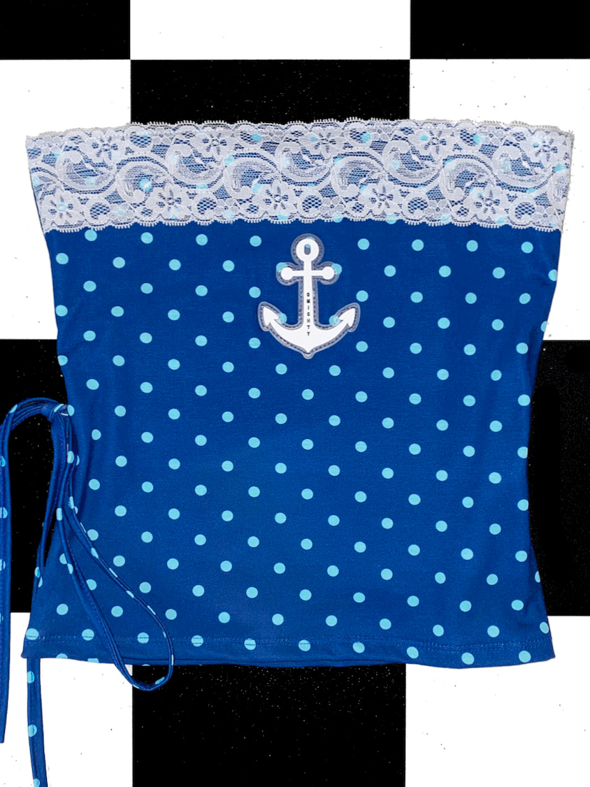 o'mighty ANCHOR POLKA TUBE IN BLUE