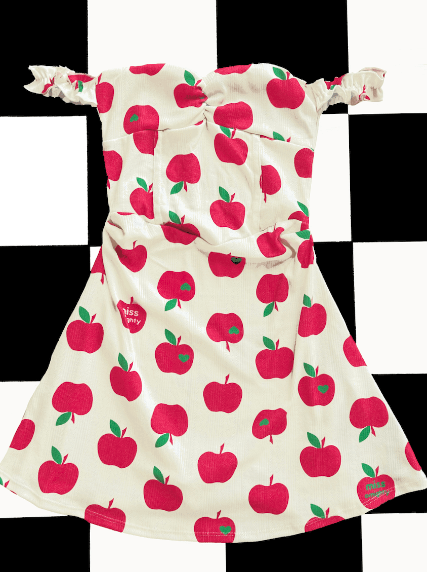 o'mighty APPLE POINTELLE DRESS