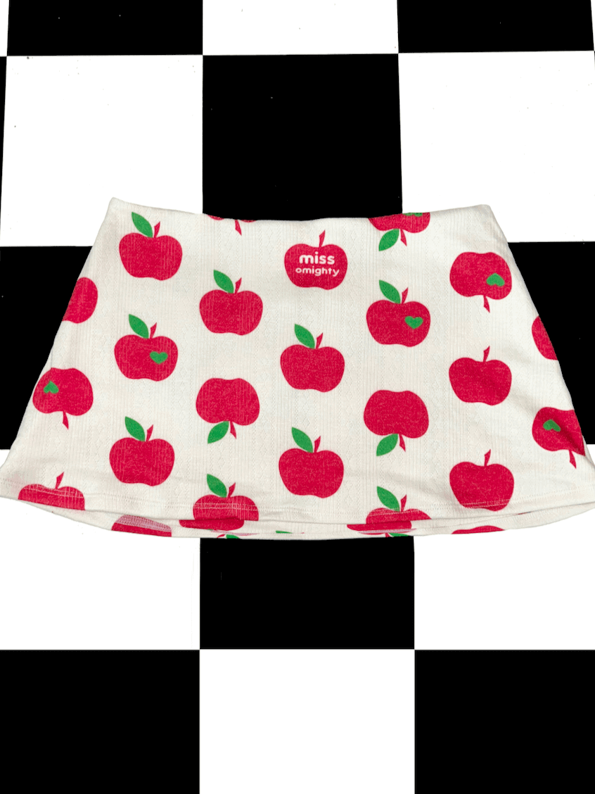 o'mighty APPLE POINTELLE MICRO SKIRT