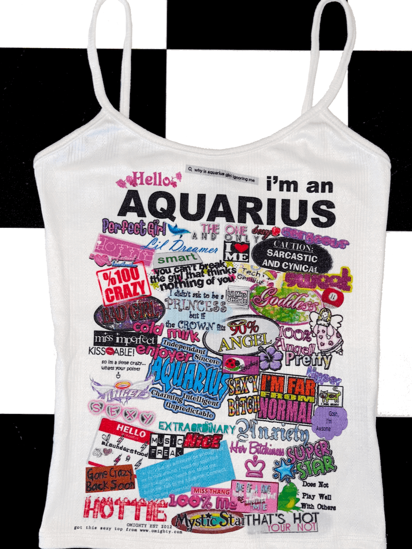 o'mighty AQUARIUS POINTELLE CAMI