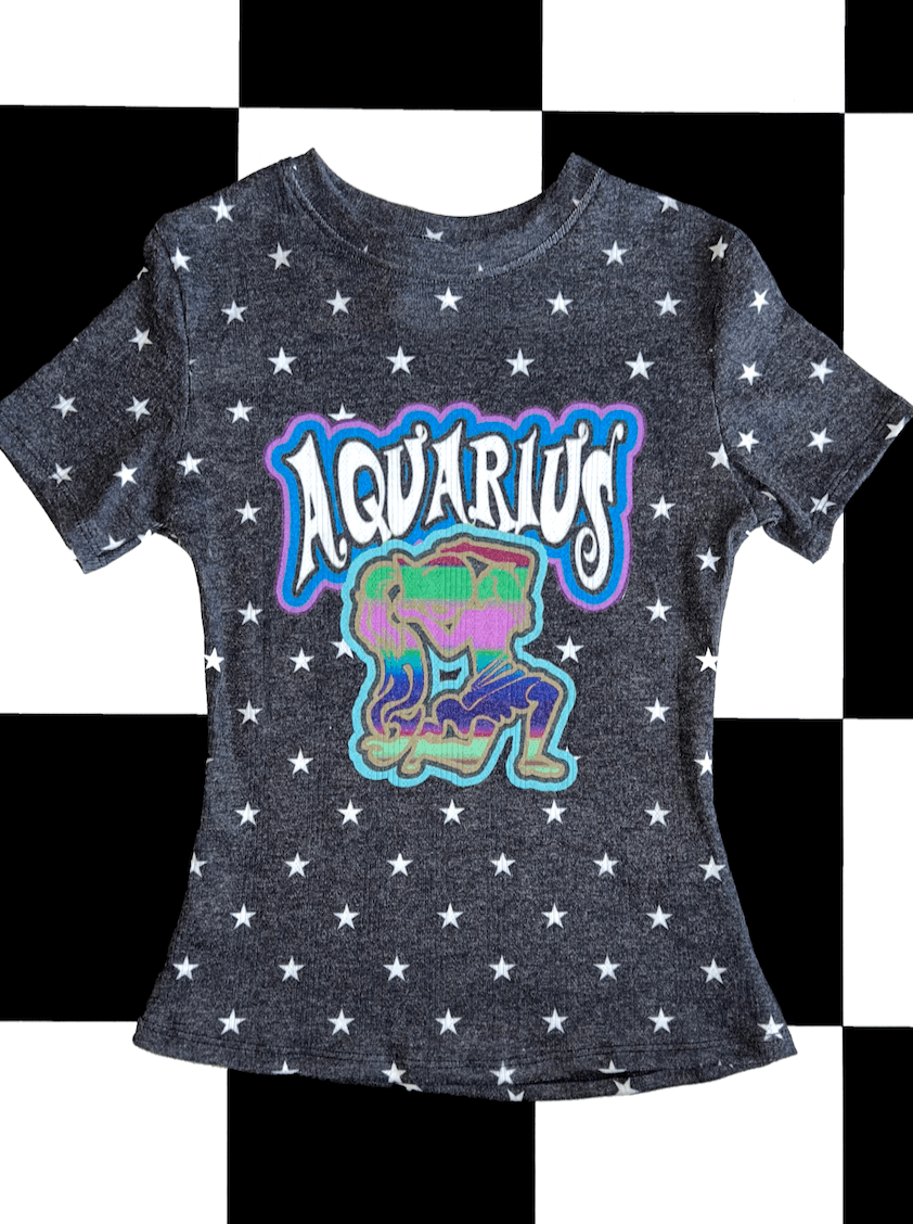 o'mighty AQUARIUS STAR POINTELLE TEE