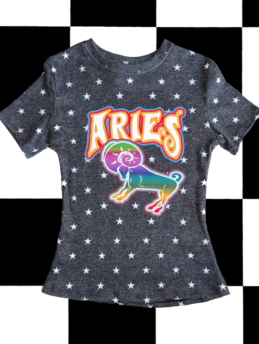 o'mighty ARIES STAR POINTELLE TEE