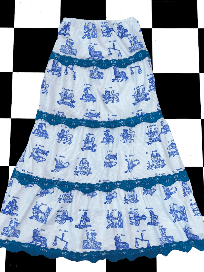 o'mighty ASTROLOGY WAFFLE LONG SKIRT