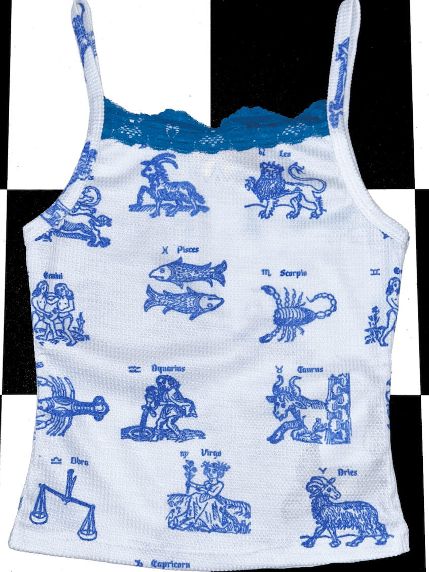 o'mighty ASTROLOGY WAFFLE TANK