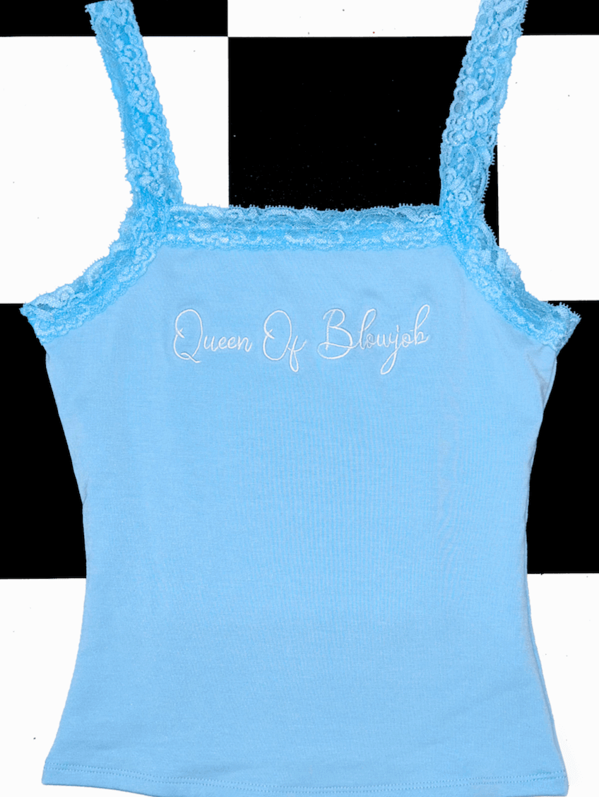 o'mighty BJ QUEEN LACE CAMI IN BLUE