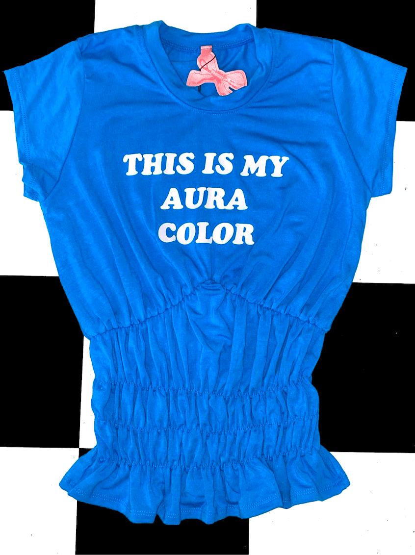 o'mighty BLUE AURA SCRUNCHIE TEE