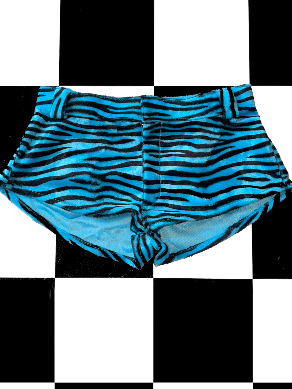 o'mighty BLUE ZEBRA BOOTY SHORT