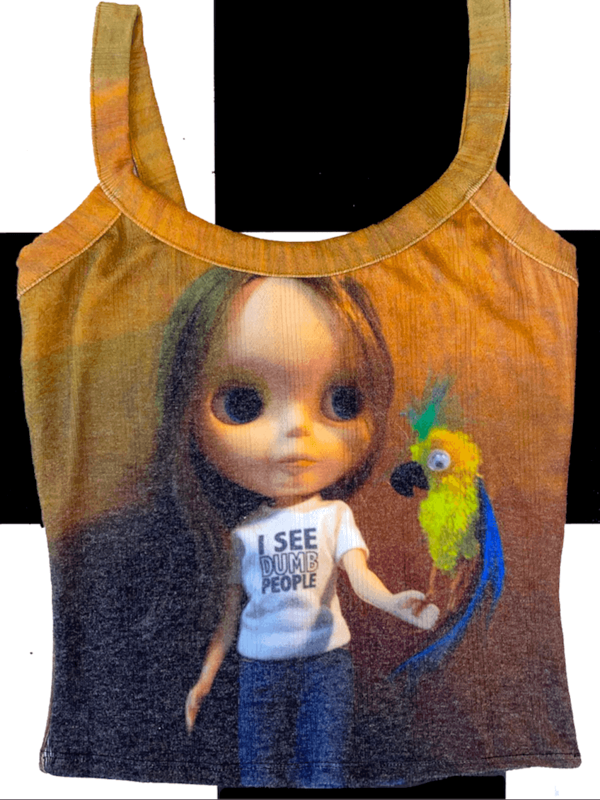 o'mighty BLYTHE WITH PARROT