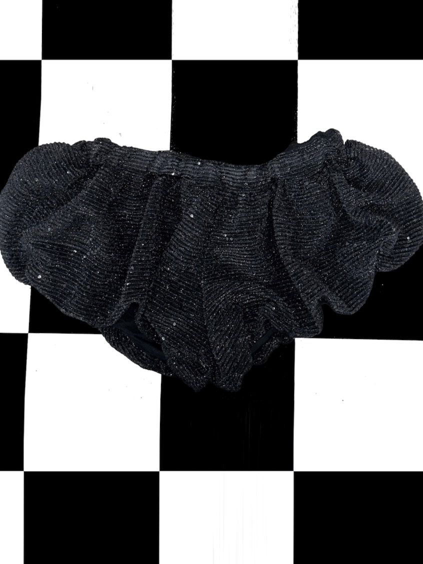 o'mighty BOBA SHORT IN BLACK SHIMMER
