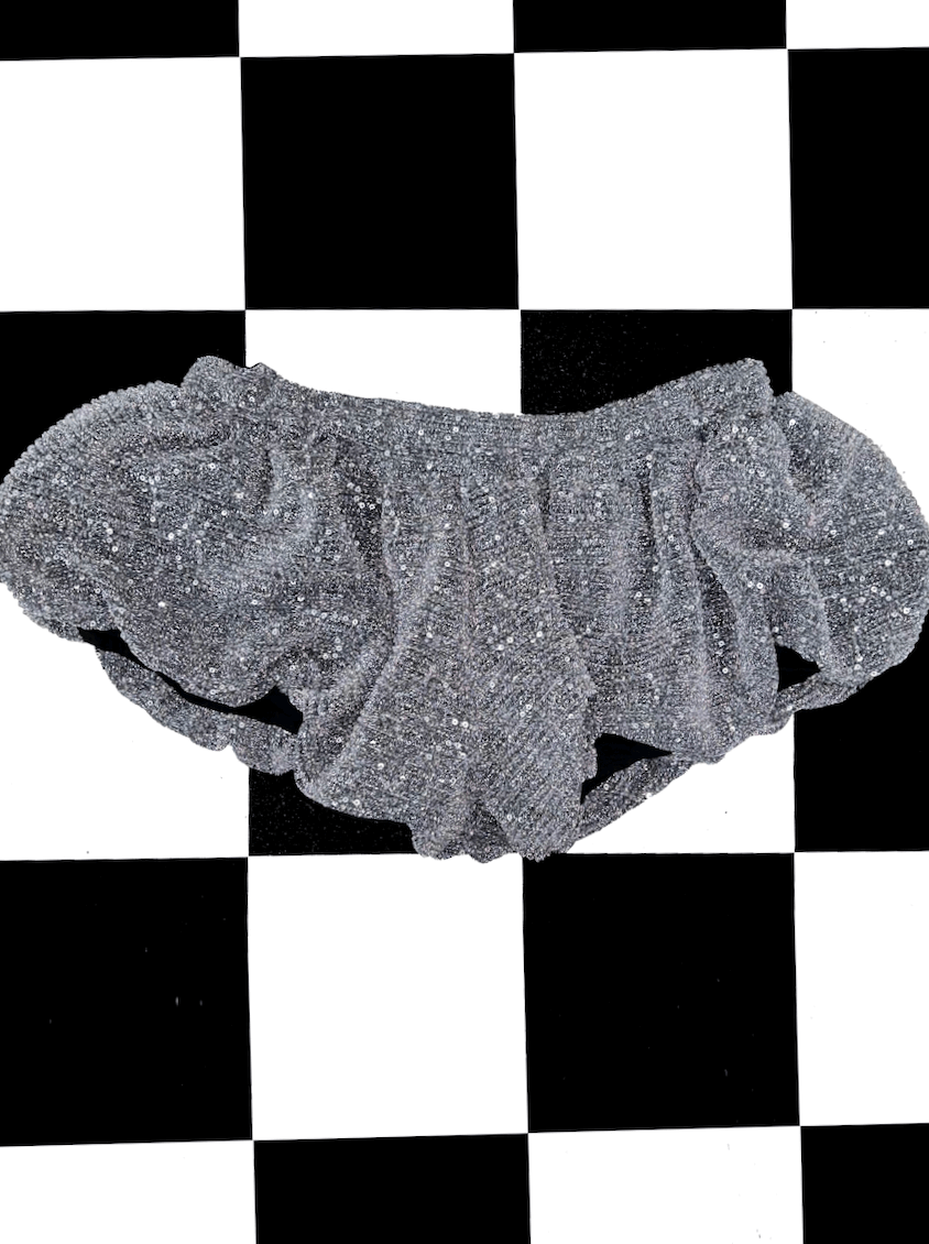 o'mighty BOBA SHORT IN SILVER SHIMMER