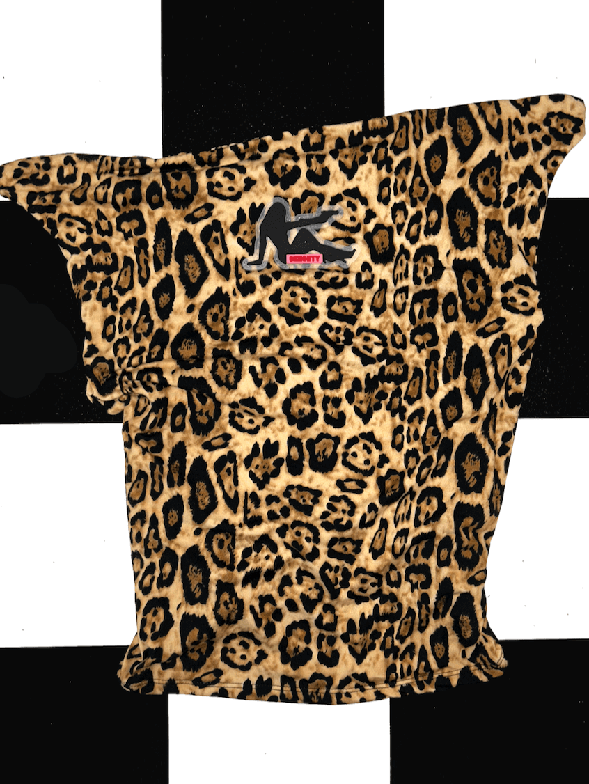 o'mighty BOND GIRL TOP IN BIG LEOPARD