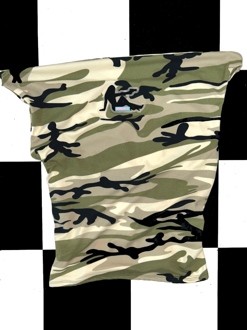 o'mighty BOND GIRL TOP IN LIGHT CAMO