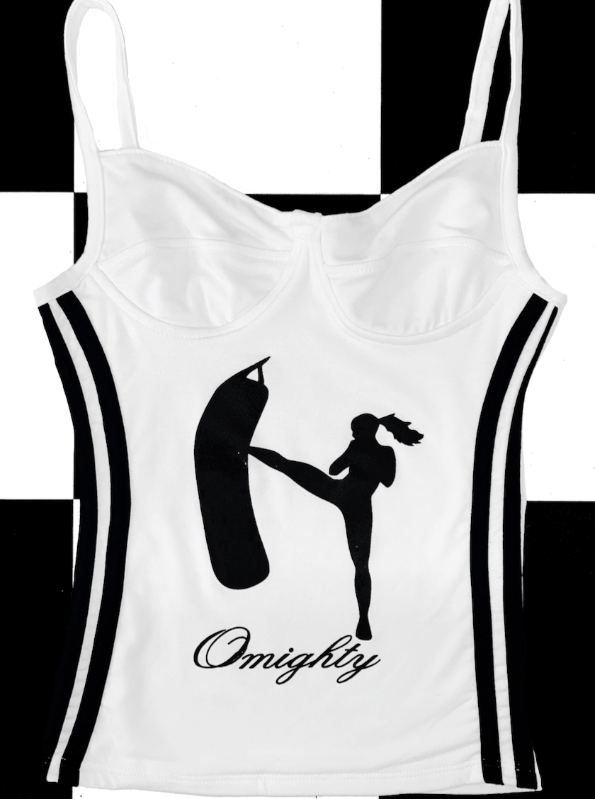 o'mighty BOXER GIRL CORSET CAMI