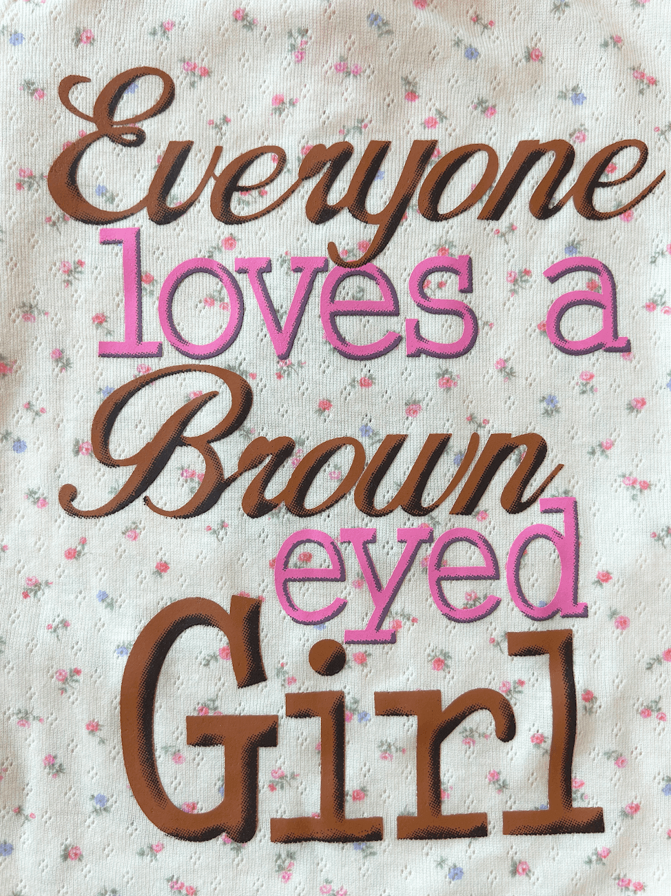 o'mighty BROWN EYED GIRL POINTELLE TANK