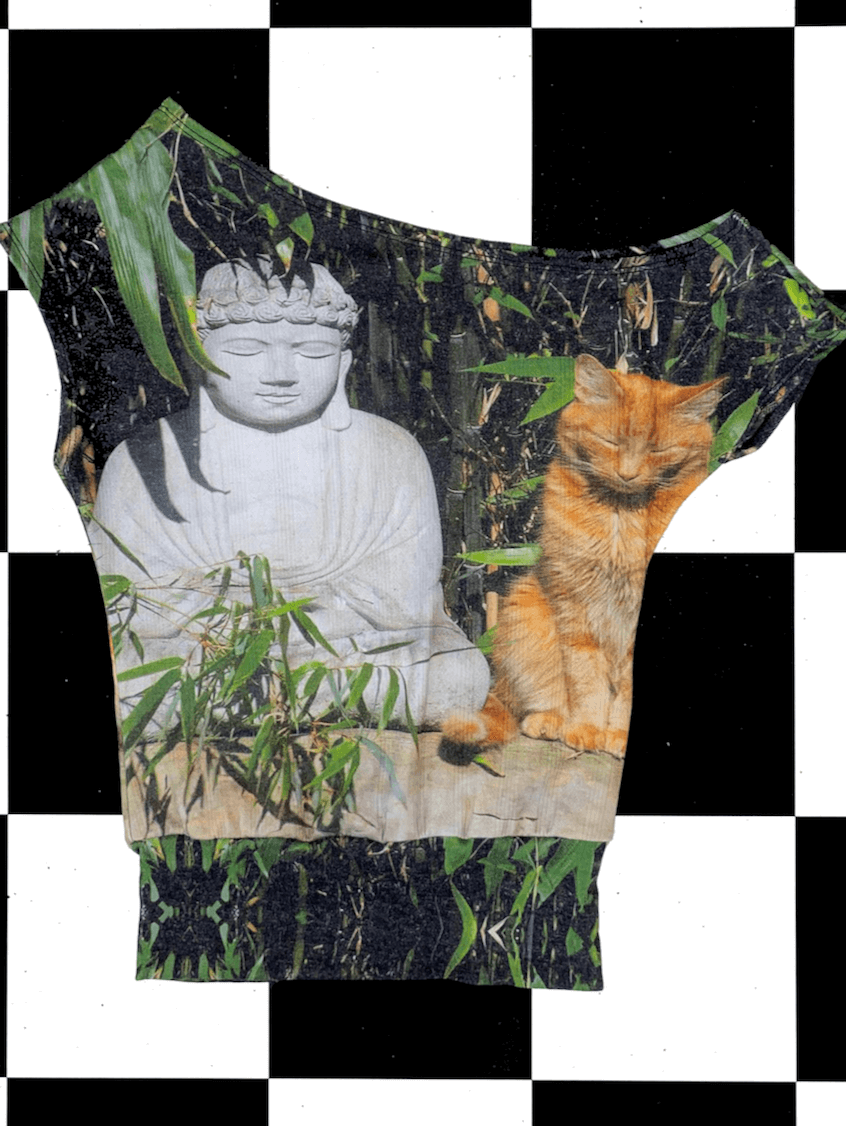 o'mighty BUDDHA AND THE CAT OFF SHOULDER