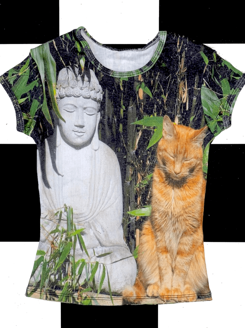o'mighty BUDDHA AND THE CAT TEE