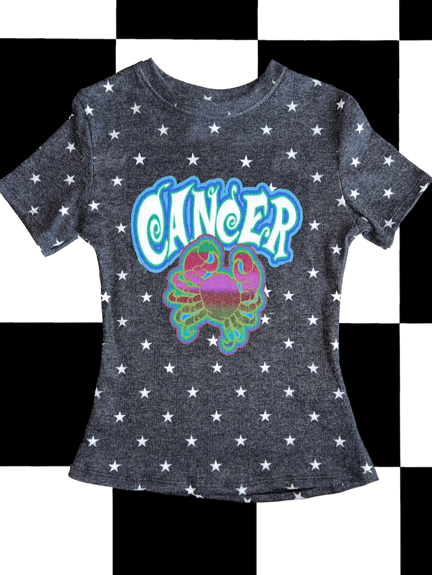 o'mighty CANCER STAR POINTELLE TEE
