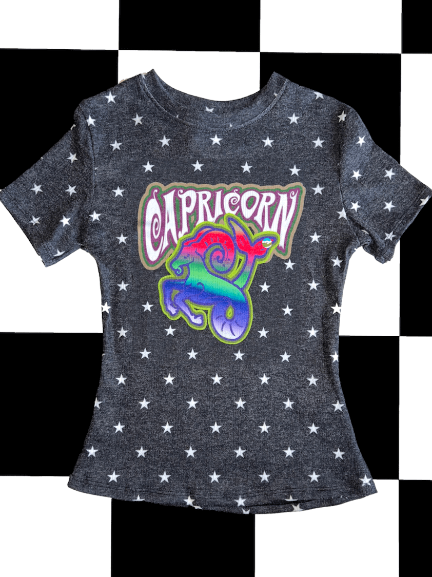 o'mighty CAPRICORN STAR POINTELLE TEE
