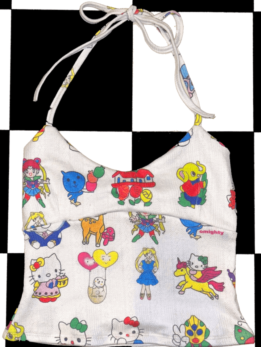 o'mighty CARTOON POINTELLE HALTER
