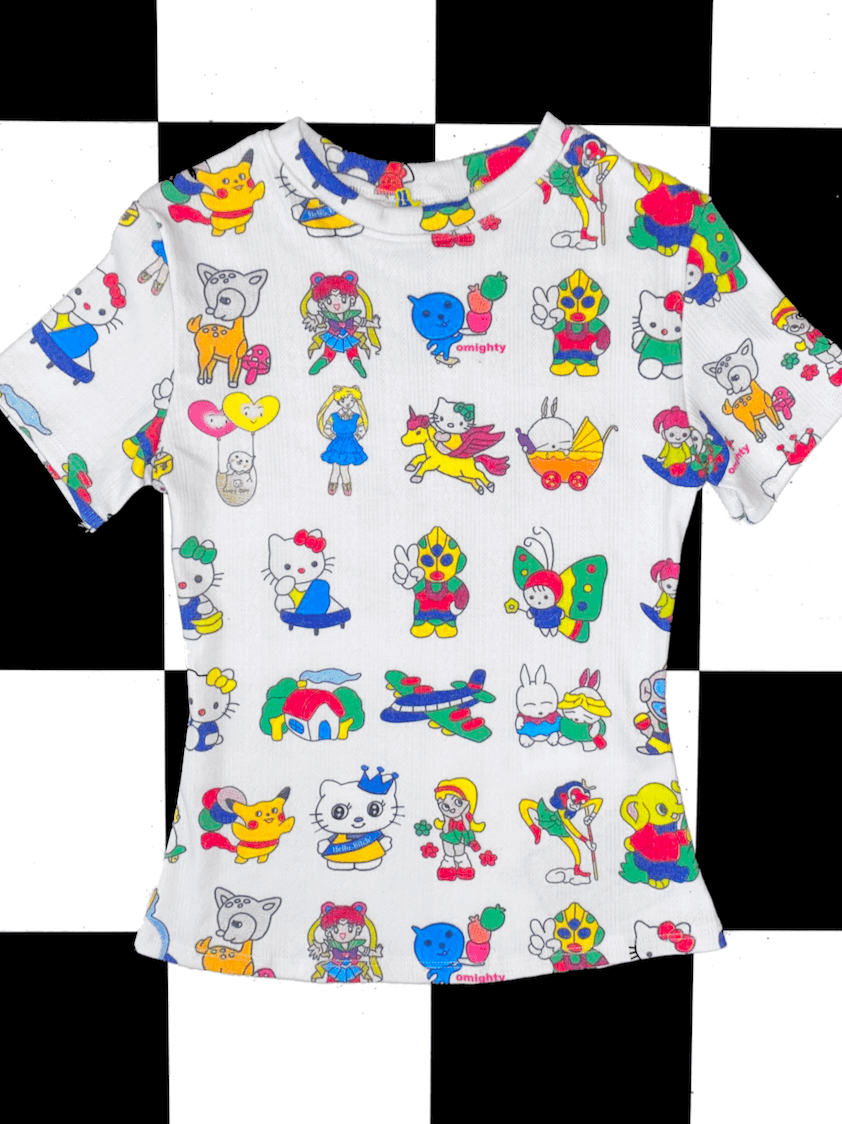 o'mighty CARTOON POINTELLE TEE