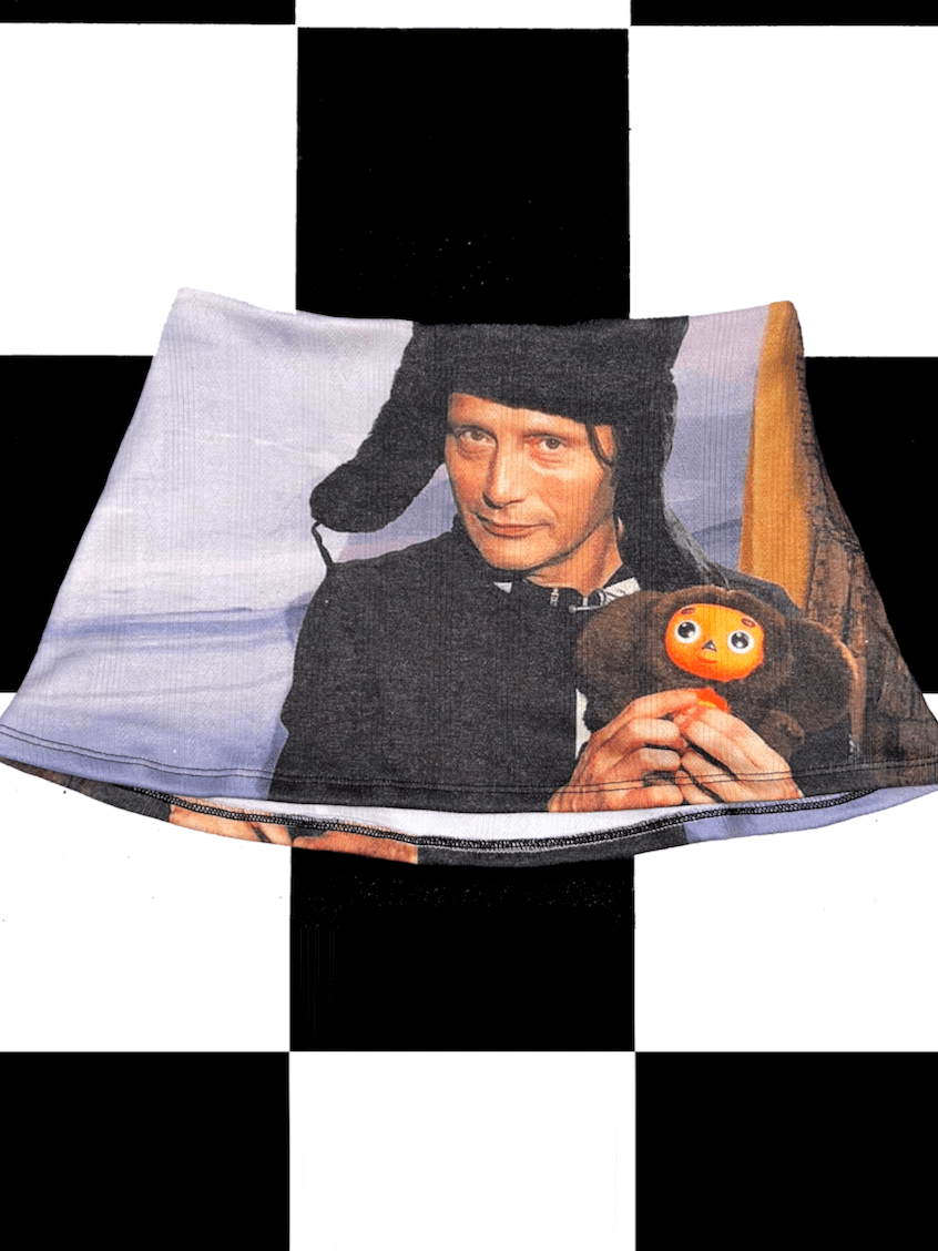 o'mighty CHEBURASHKA MADS POINTELLE MICRO SKIRT