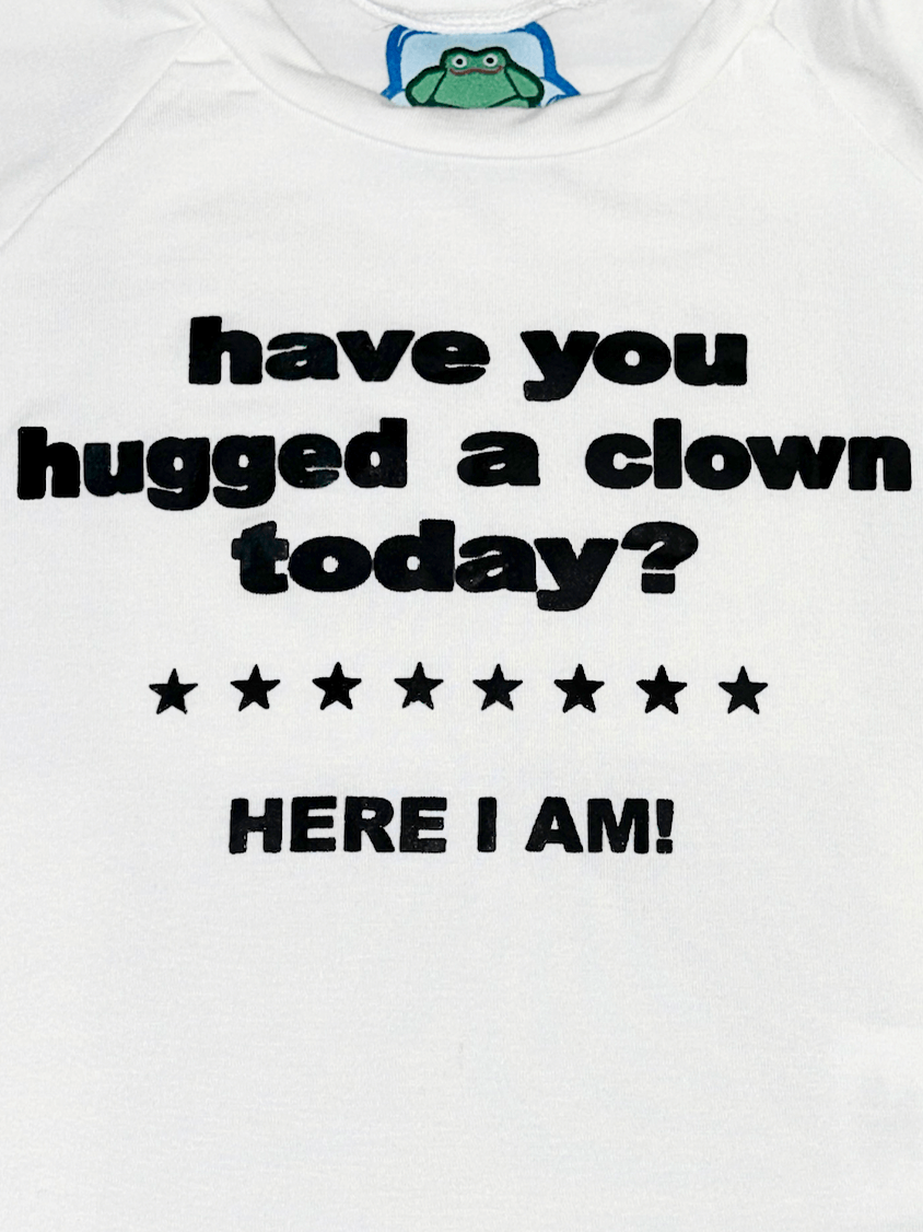 o'mighty CLOWN BABY TEE IN WHITE