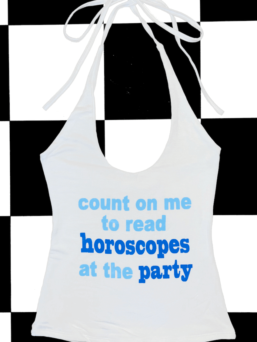 o'mighty COUNT ON ME HALTER IN WHITE