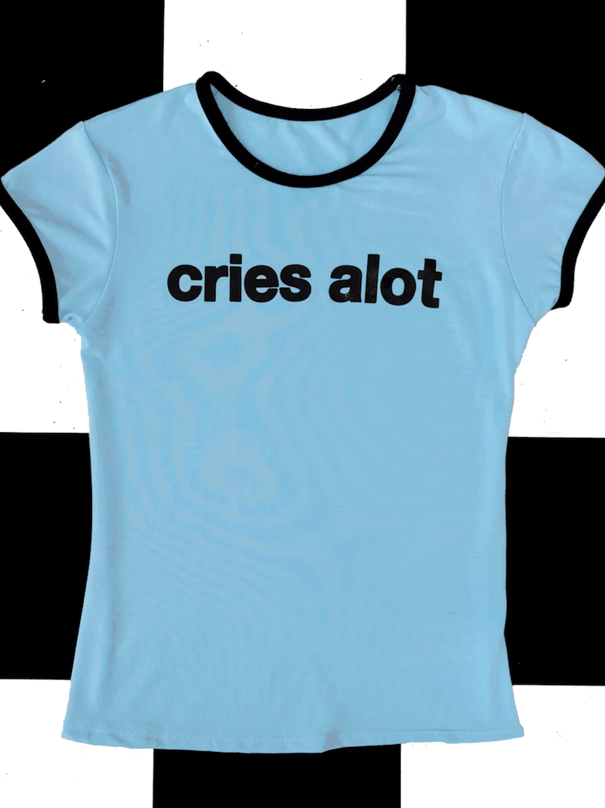 o'mighty CRIES ALOT RINGER TEE