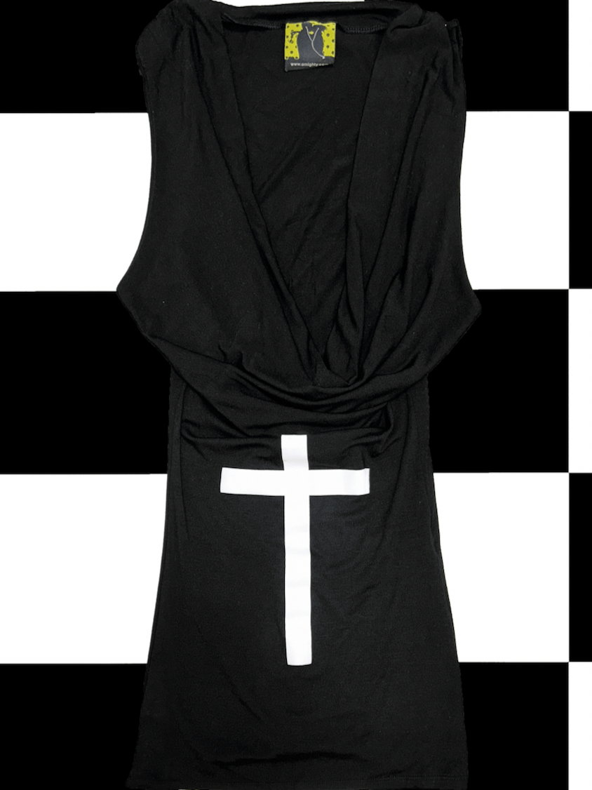 o'mighty CROSS COWL NECK DRESS