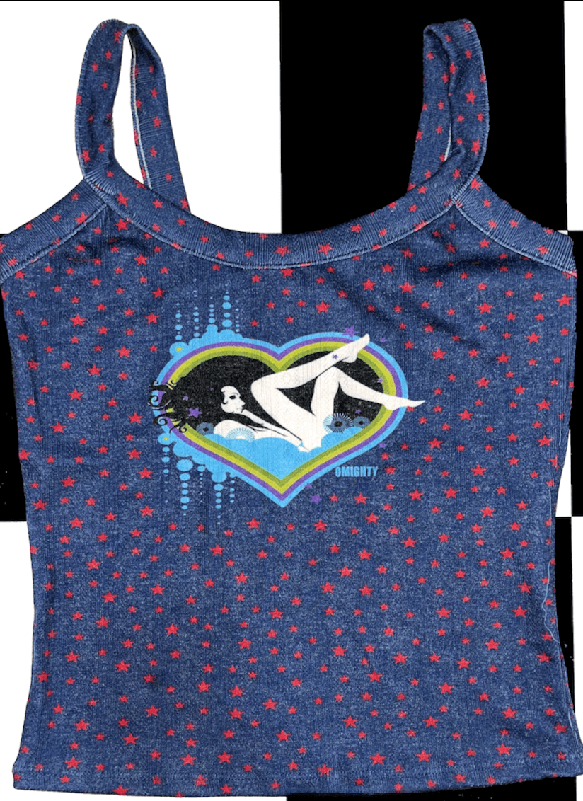 o'mighty DIVA POINTELLE CAMI IN NAVY